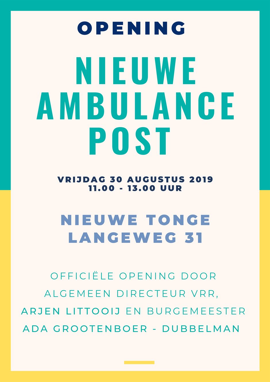 Opening Nieuwe Tonge Opening Nieuwe Tonge
